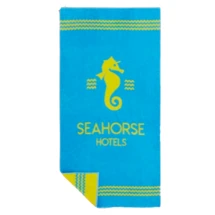 Maßgefertigtes Strandtuch | Recycelte Baumwolle 400g/m² und rPET | 100x180cm | Hergestellt in Europa