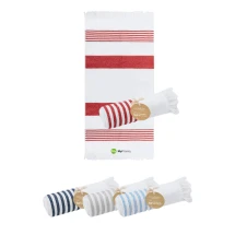 Pareo towel | Recycled cotton 300 g/m² and recycled polyester SEAQUAL | 140x70cm | Fringed ends