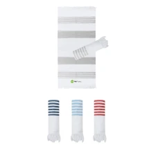 Pareo towel | Recycled cotton 300 g/m² and recycled polyester SEAQUAL | 170x100cm | With fringes