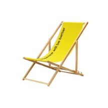 Strandstoel | Polyester & beukenhout | 119.5x57cm | Volledige kleur