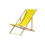 Deck chair | Polyester & beech wood | 119.5x57cm | Full-colour