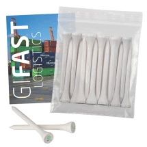Golf tees | Bamboo | 70mm | Full-colour print on cup | 20 pcs.
