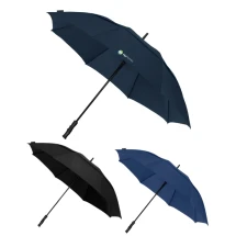 Parapluie anti-tempête Impliva | Armature en fibre de verre et polyester pongee | Ø130cm | Automatique | Coupe-vent