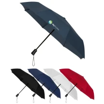 Parapluie pliant Impliva | Cadre en fibre de verre et polyester pongé | Ø100cm | Automatique | Coupe-vent