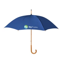 Paraplu met 8 panelen | Pongee, hout & metalen baleinen | 28" | Automatisch | Sublimatie op alle panelen