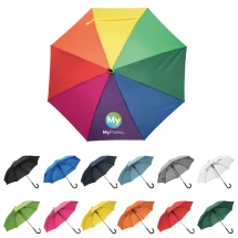 Regenschirm | Fiberglas, Metall und Polyester | Ø103 / 86 cm | Mit windfestem Stab