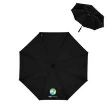 Impliva Öko-Regenschirm | Fiberglasrahmen & rPET | Ø130cm | Manuell | Winddicht