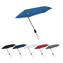 Parapluie de tempête Impliva | Aluminium, fibre de verre et polyester pongee | Ø90cm | Manuel | Résistant au vent