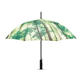 Parapluie automatique | 23" | Pongee & fibre de verre | 8 panneaux | Résistant au vent | 100% personnalisable