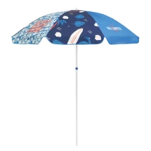 Strandparasol | Polyester 180g/m² | 115cm paal | Full colour print op alle panelen