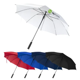Regenschirm | Pongee-Polyester und rPET | 27" | 14,5 cm langer gerader Griff | Nachhaltig