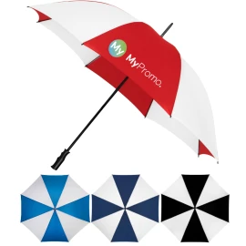 Impliva golf umbrella | Fiberglass frame & polyester pongee | Ø 125 cm | Manual | Windproof