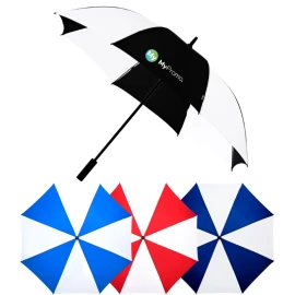 Impliva golf umbrella | Fiberglass frame & polyester pongee | Ø 120cm | Automatic | Windproof