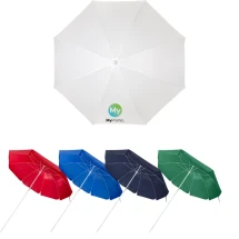 Strandsonnenschirm | Polyester | 98 cm Stange | Verstärkte Spitzen | Aufbewahrungstasche
