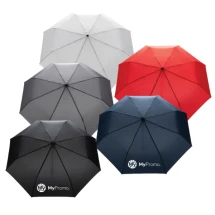 Mini parapluie en bambou | RPET | 190T Pongee | Rouge