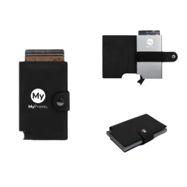 BrandCharger kaarthouder | PU en aluminium | Geïntegreerde RFID-beschermingstechnologie | Past in elke broekzak