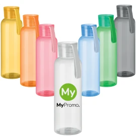 Wasserflasche | Tritan | 500 ml | Silikonaufhänger