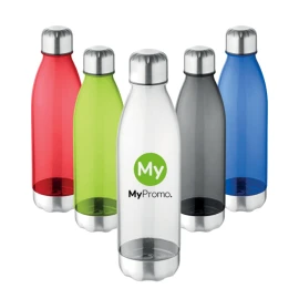 Wasserflasche | Tritan | 600 ml | Deckel und Boden aus Edelstahl