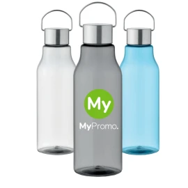 Wasserflasche | Tritan | 800 ml | Deckel mit Griff aus Edelstahl | Auslaufsicher