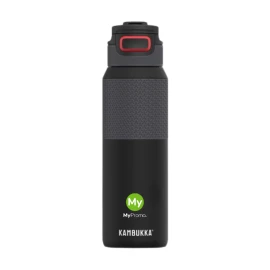 Kambukka Elton water bottle | Stainless steel & rubber | 1L | 3-in-1 lid | 2 drinking positions | High quality