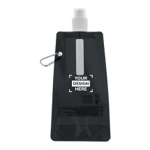 Gourde pliable | PET | 480 ml | Mousqueton en aluminium