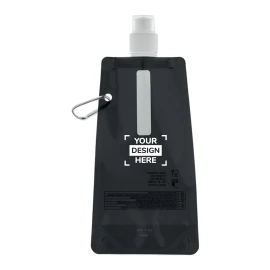 Gourde pliable | PET | 480 ml | Mousqueton en aluminium