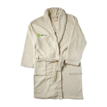 Bademantel | Fleece | Größe L/XL | Fronttaschen | Mit Gürtel­schlaufe
