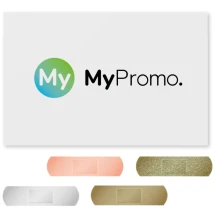 Set van 5 pleisters | Gerecycled papier | 4 pleisteropties | Volledige kleurendruk alleen op de verpakking