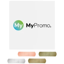 Set van 10 pleisters | Gerecycled papier | 4 pleisteropties | Volledige kleurendruk alleen op de verpakking