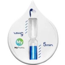 Douchetimer | Plastic | 5-minuten timer | Zuignap aan de achterkant