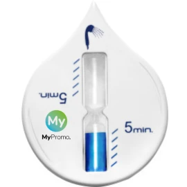 Shower timer | Plastic | 5-minute timer | Suction cap on the back