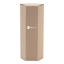 Zakdoekjesdoos | Gerecycled kraftpapier | 90×213×90 mm | Hexagonaal | Gemaakt in Europa