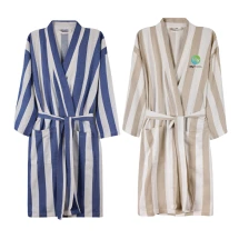 Badjas| Gerecycled katoen 200g/m² | S/M | Borduring | Hoge kwaliteit