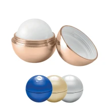 Lip balm | Wax | Round ball | Neutral scent | Metallic look
