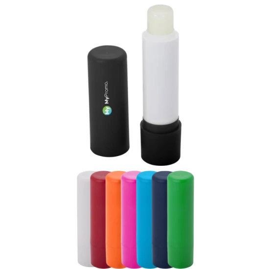Lip balm | Recycled ABS | Vanilla scent | Protects against UV | blue