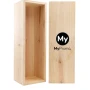 Coffret à vin | Bois | 340x90x95mm | Modèle hollandais | Couvercle de menuisier | Économique | Unitaire