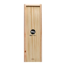 Wine box | Wood | Sliding lid | 1 compartment | Made in Europe