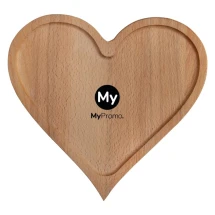 Snijplank | Beukenhout | 26x27cm | Hartvormig | Gemaakt in Europa