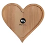 Cutting board | Beech wood | 26x27cm | Heart shaped | Made in Europe