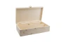 Wine box | Wood | 335x89x95mm | With lock and hinges | For 2 bottles | High quality