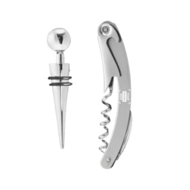 2-pieces wine set | Stainless steel | Incl. stopper | Cheap