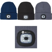 Mütze | Acryl | COB-Licht | Inkl. Batterien