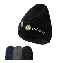 Mütze | Acryl | Gestrickt | Schleifenetikett