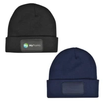 Gestrickte Mütze | rPET | Mit Etikett