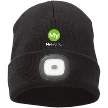 Strickmütze | Acryl | Doppellagig | Abnehmbares und wiederaufladbares Stirnlicht