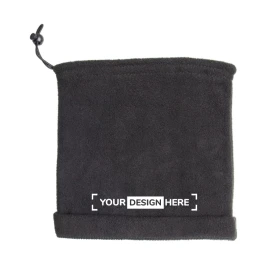 Ski neck warmer 2-in-1 | 100% fleece | Double use as hat | Adjustable | Full-colour print