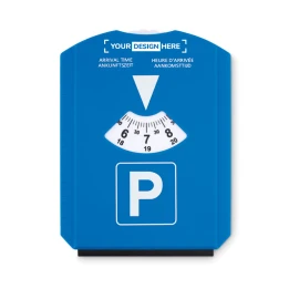 Ice scraper | Plastic | With built-in parking disc | Blue I Not available in Germany