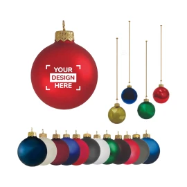 Boule de Noël imprimée | Verre | 60mm | Fabriquée en Europe