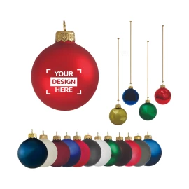 Boule de Noël imprimée | Verre | 40mm | Fabriquée en Europe