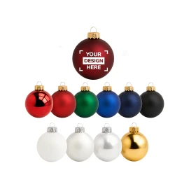 Pallina di Natale | Vetro | Ø7 cm | Colori base | Prodotta in Germania